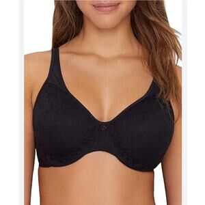 NWT BALI Passion for Comfort Minimizer Underwire Bra Black Lace 44DDD